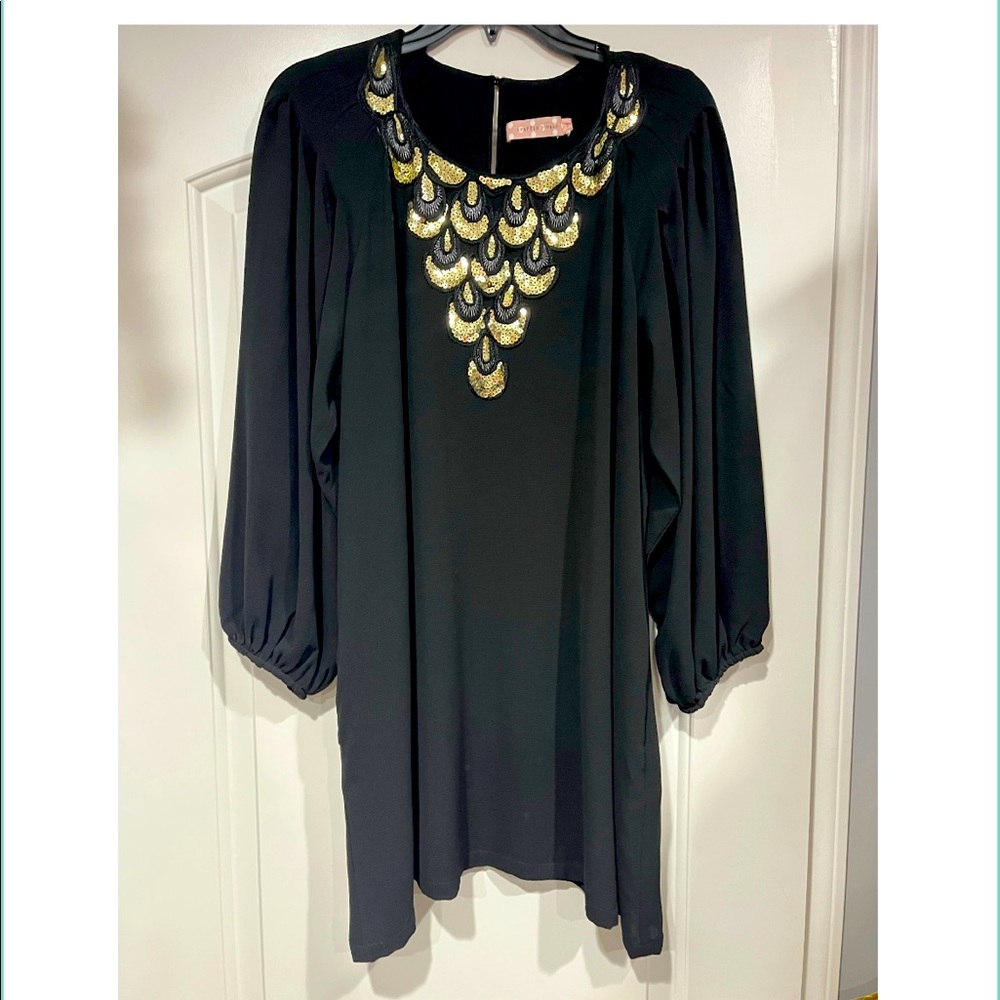 Traffic People black Sequin dress (midi)